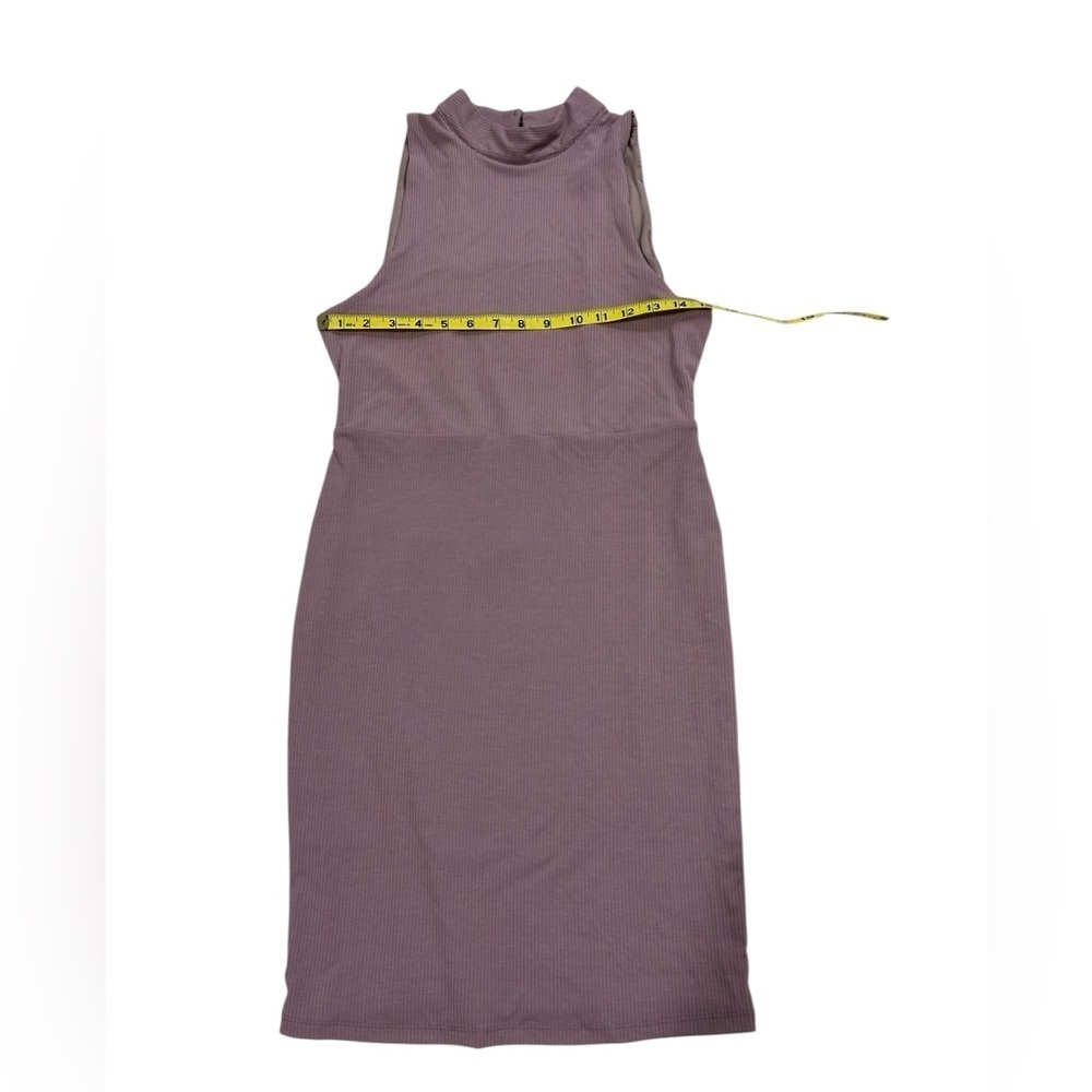 Lovers And Friends Mauve Purple Turtleneck Open Back Sheath Dress Size M NWT - Picture 2 of 8